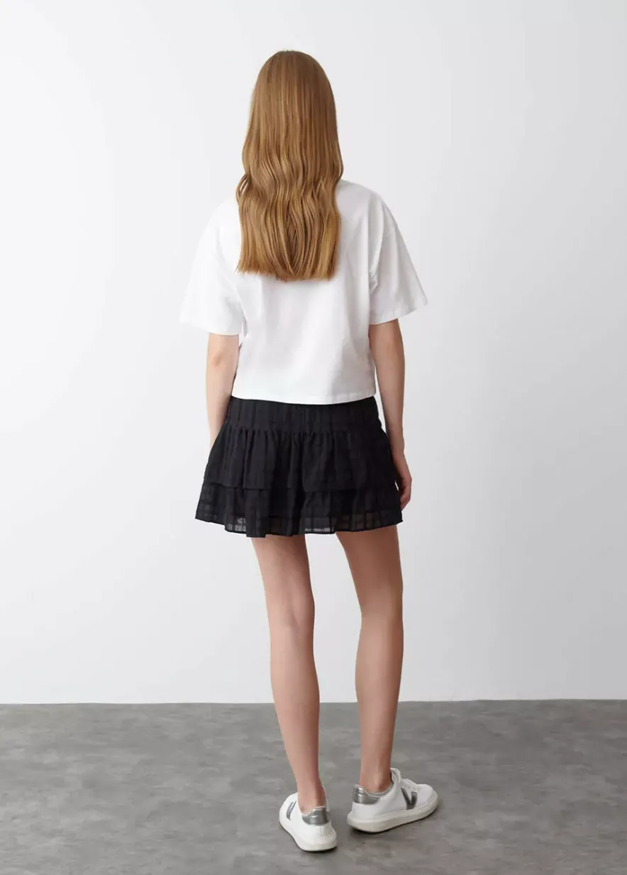 Brownie Spain Falda Volantes Textura-Mujer Faldas