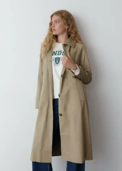 Brownie Spain Gabardina Larga Cuello Pana-Mujer Abrigos Y Chaquetas