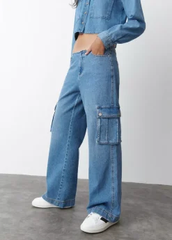 Brownie Spain Jeans Cargo Bajo Cintura-Mujer Jeans