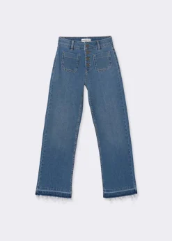 Brownie Spain Jeans Culotte Botones Frontales-Mujer Jeans