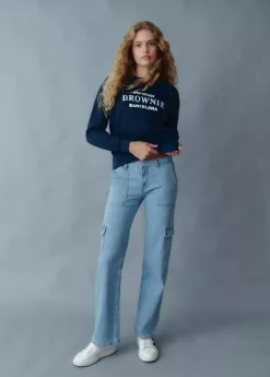 Brownie Spain Jeans Recto Cargo-Mujer Jeans