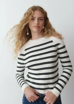 Brownie Spain Jersey Aperturas Hombros Rayas-Mujer Jerséis