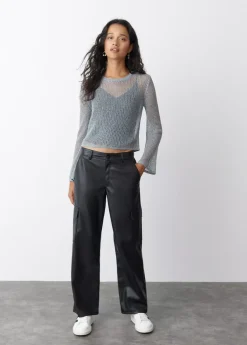 Brownie Spain Jersey Calado Hilo Metalizado-Mujer Jerséis