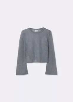 Brownie Spain Jersey Calado Hilo Metalizado-Mujer Jerséis