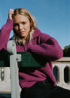 Brownie Spain Jersey Cremallera Cuello-Mujer Jerséis