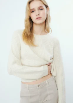 Brownie Spain Jersey Cropped Basico Cuello Redondo-Mujer Jerséis