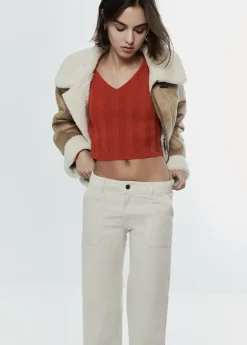 Brownie Spain Jersey Cropped Cuello Pico-Mujer Jerséis