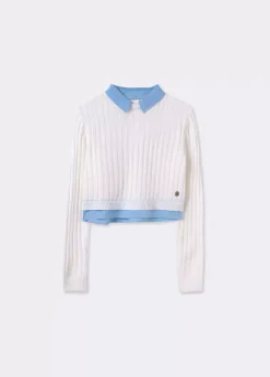 Brownie Spain Jersey Cropped Detalle Camisa-Mujer Jerséis