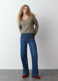 Brownie Spain Jersey Cuello Pico-Mujer Jerséis