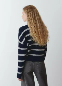 Brownie Spain Jersey Cuello Pico Rayas-Mujer Jerséis