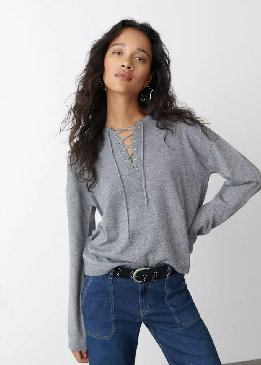 Brownie Spain Jersey Cuerdas Punto Fino-Mujer Jerséis