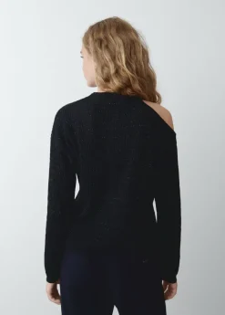 Brownie Spain Jersey Cut Out Hilo Metalizado Negro-Mujer Jerséis