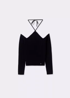 Brownie Spain Jersey Escote Halter Atado-Mujer Jerséis