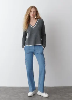 Brownie Spain Jersey Pico Bordado-Mujer Jerséis