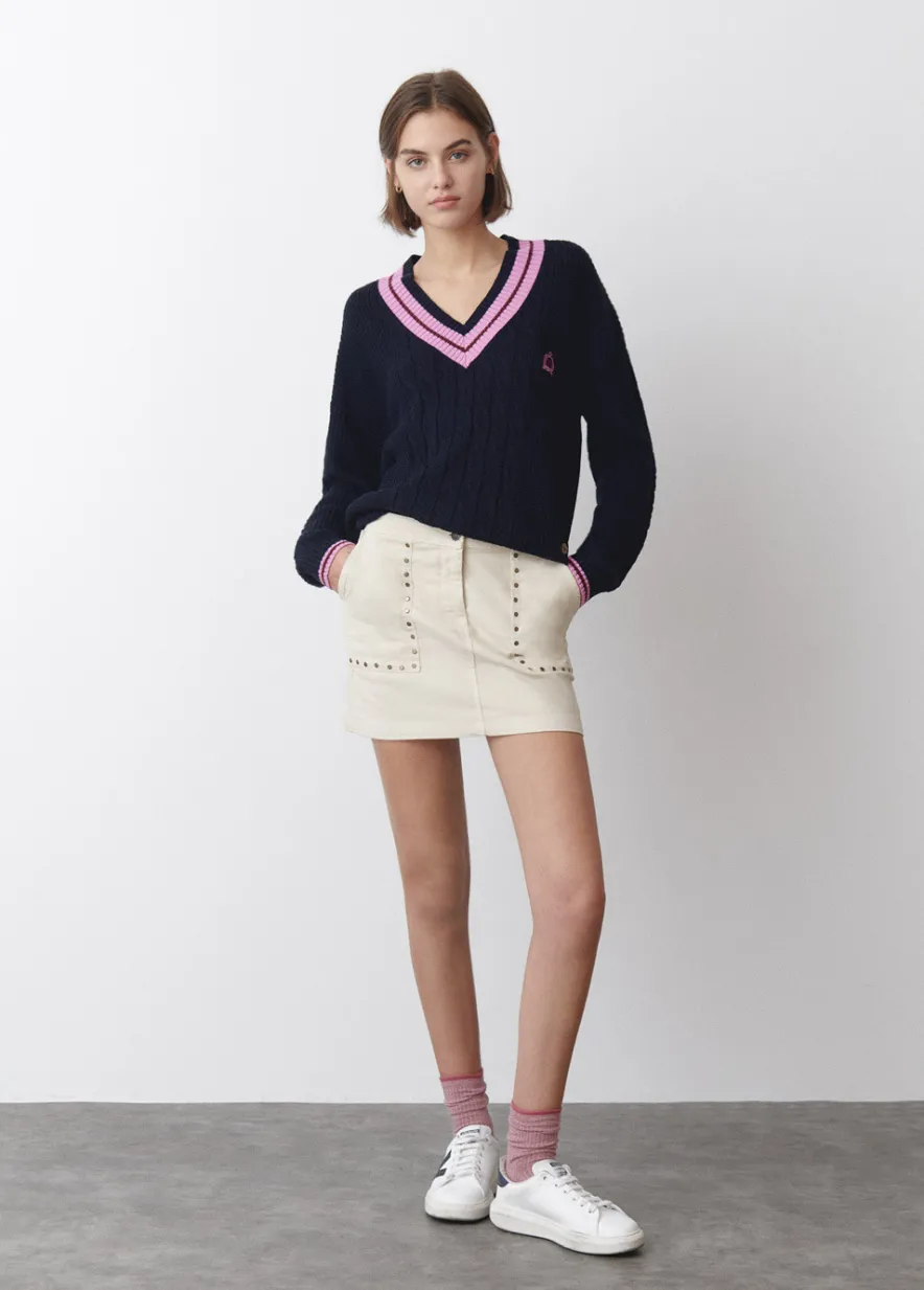 Brownie Spain Jersey Pico Trenzas-Mujer Jerséis