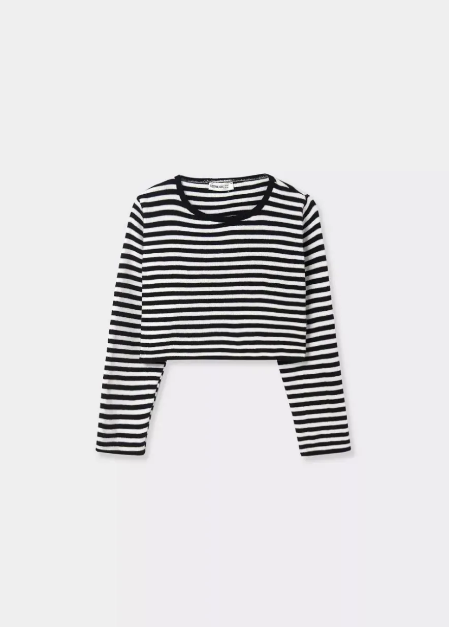 Brownie Spain Jersey Rayas Cropped-Mujer Jerséis