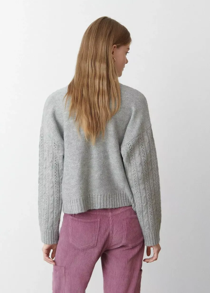 Brownie Spain Jersey Trenzas Cuello Redondo-Mujer Jerséis