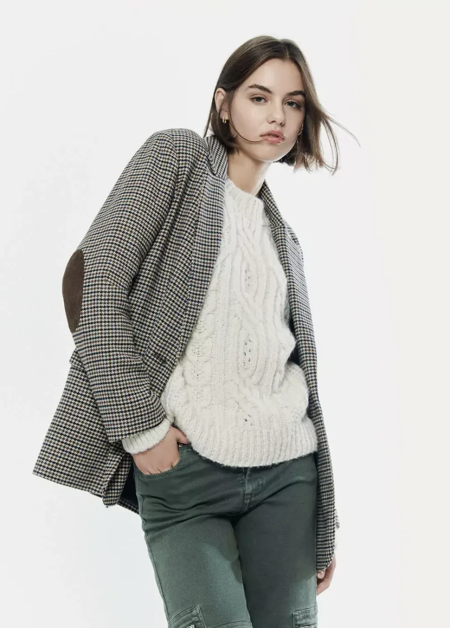 Brownie Spain Jersey Trenzas Cuello Redondo-Mujer Jerséis