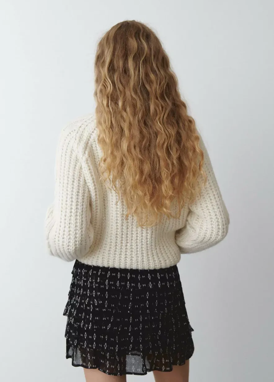 Brownie Spain Jersey Trenzas Cuello Redondo-Mujer Jerséis