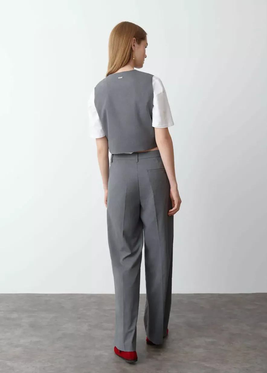 Brownie Spain Pantalon Ancho Pinzas-Mujer Pantalones