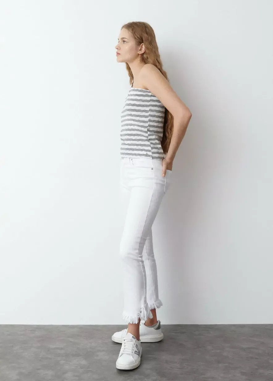 Brownie Spain Pantalon Bajo Desflecado-Mujer Pantalones