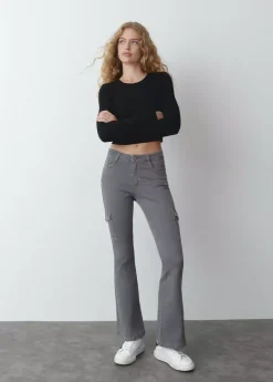 Brownie Spain Pantalon Campana Cargo-Mujer Pantalones