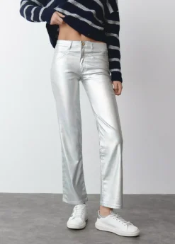 Brownie Spain Pantalon Metalizado-Mujer Pantalones