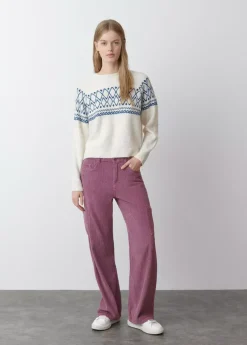 Brownie Spain Pantalon Pana Cinco Bolsillos-Mujer Pantalones