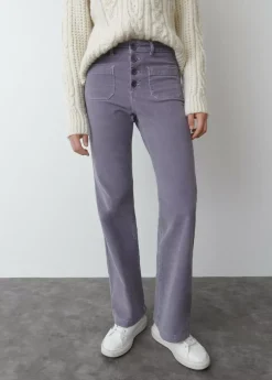 Brownie Spain Pantalon Pana Culotte Bolsillo Frontal-Mujer Pantalones