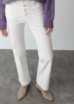 Brownie Spain Pantalon Pana Culotte Bolsillo Frontal-Mujer Pantalones