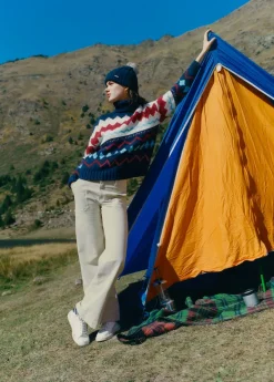 Brownie Spain Pantalon Pana Culotte Bolsillo Frontal-Mujer Pantalones