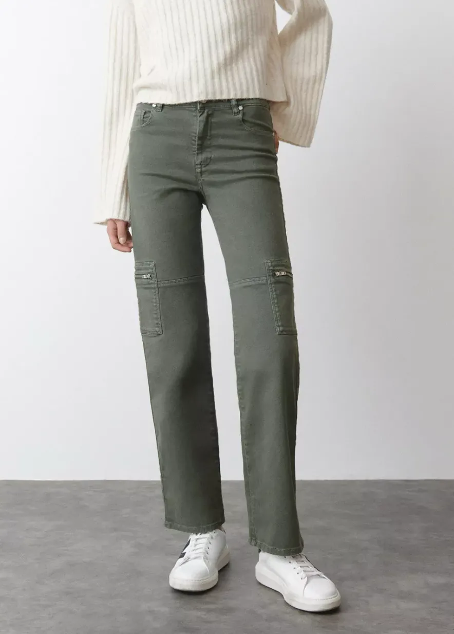 Brownie Spain Pantalon Recto Cargo-Mujer Pantalones
