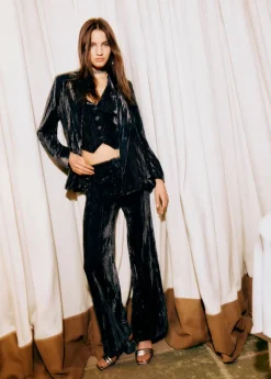 Brownie Spain Pantalon Terciopelo Tiro Bajo-Mujer Pantalones