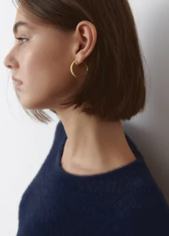 Brownie Spain Pendiente Aro Trenza-Mujer Otros Accesorios