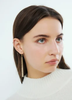 Brownie Spain Pendientes Largos Hojitas-Mujer Otros Accesorios