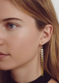 Brownie Spain Pendientes Largos Hojitas-Mujer Otros Accesorios