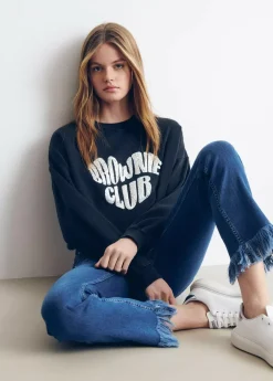 Brownie Spain Sudadera Brownie Corazon Glitter-Mujer Sudaderas