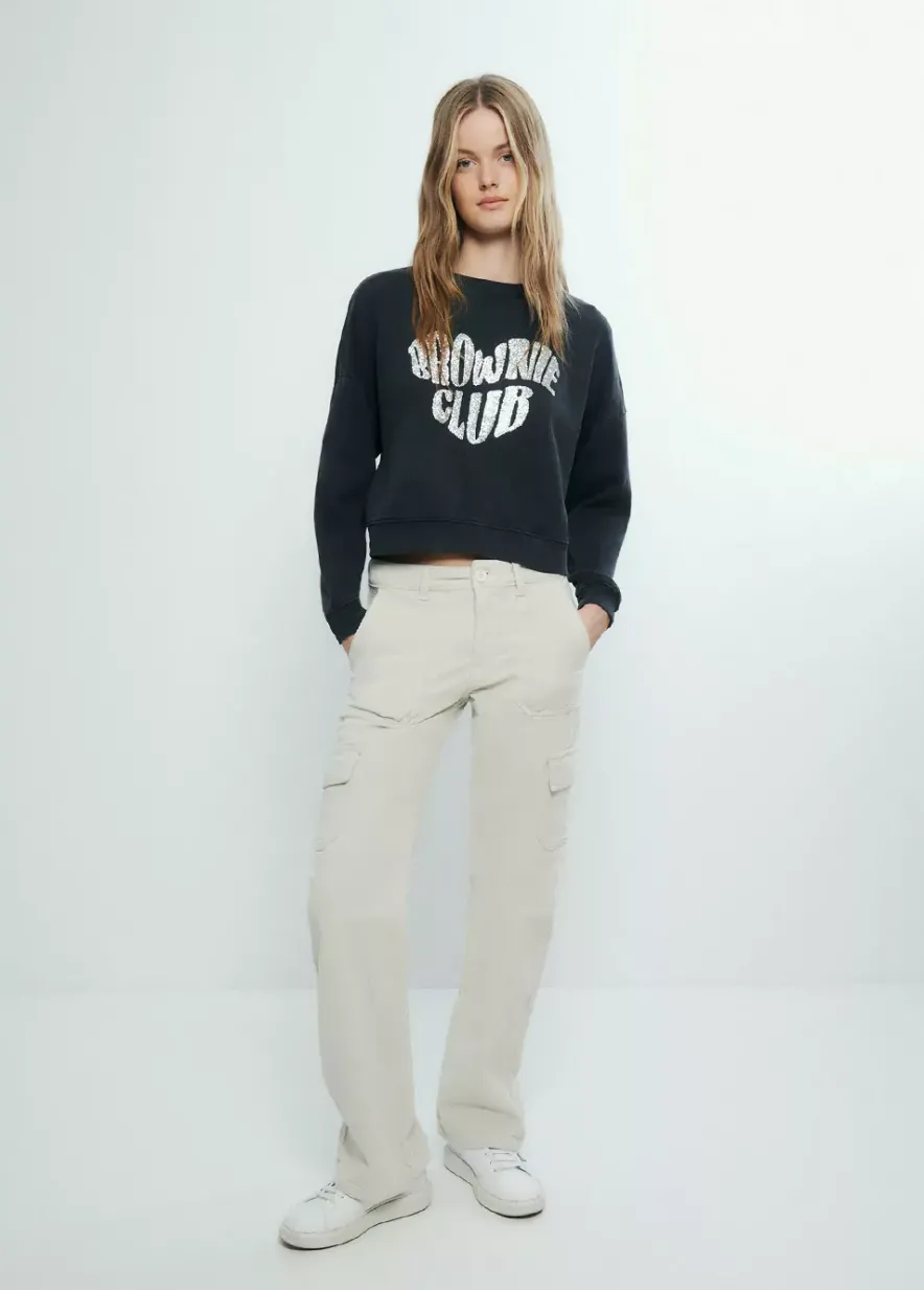 Brownie Spain Sudadera Brownie Corazon Glitter-Mujer Sudaderas