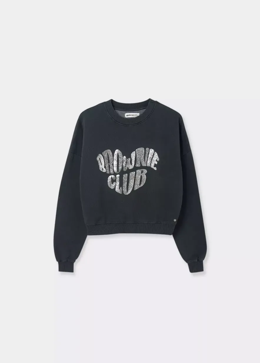 Brownie Spain Sudadera Brownie Corazon Glitter-Mujer Sudaderas
