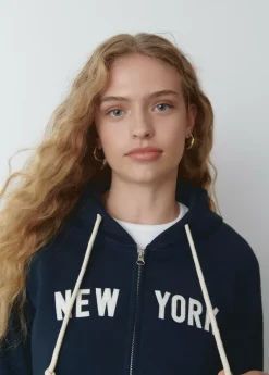 Brownie Spain Sudadera Cremall Capucha New York-Mujer Sudaderas