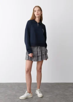 Brownie Spain Sudadera Cremallera Bordado-Mujer Sudaderas