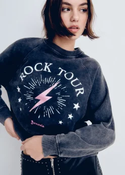 Brownie Spain Sudadera Rayo Rock Tour-Mujer Sudaderas