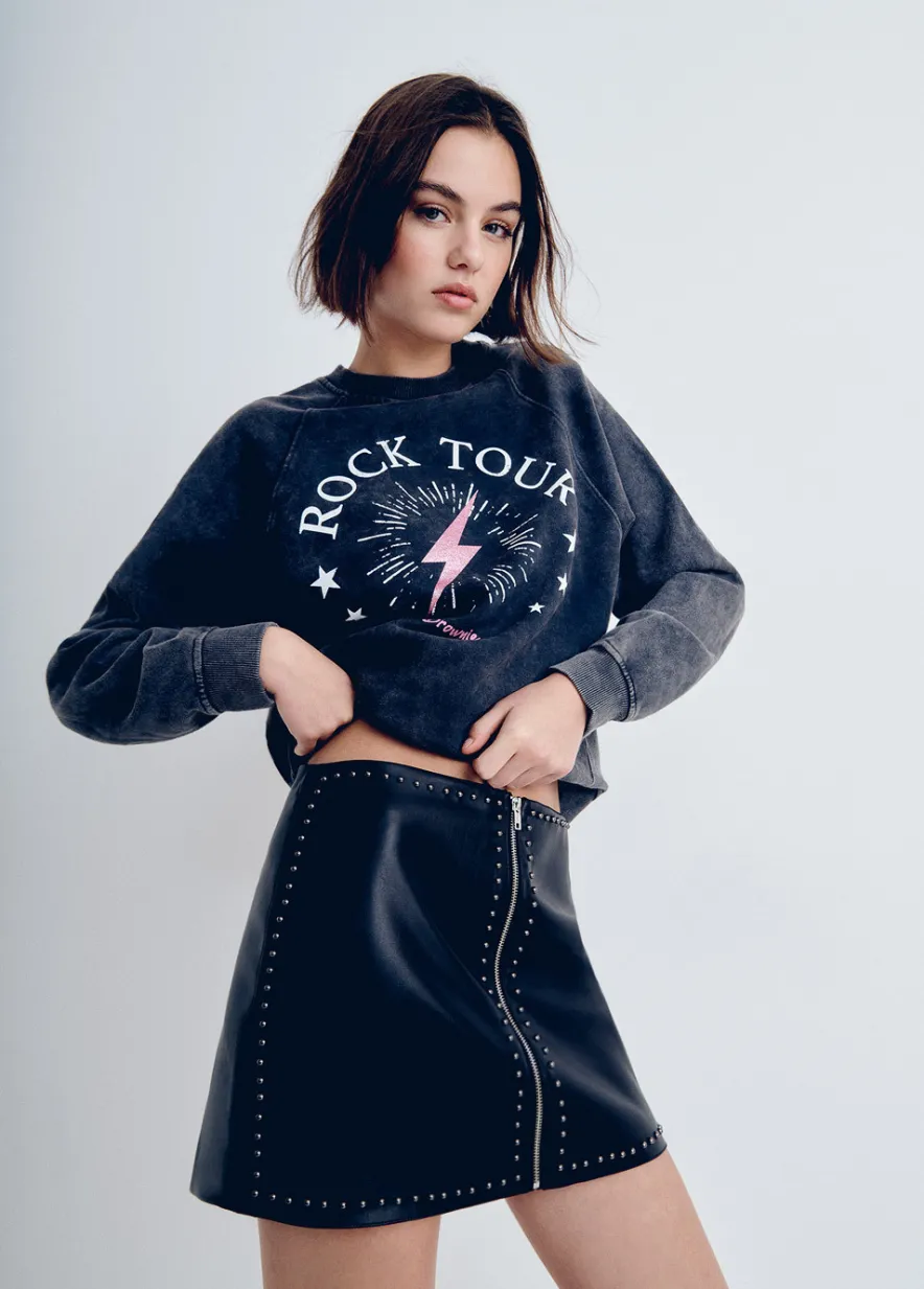 Brownie Spain Sudadera Rayo Rock Tour-Mujer Sudaderas