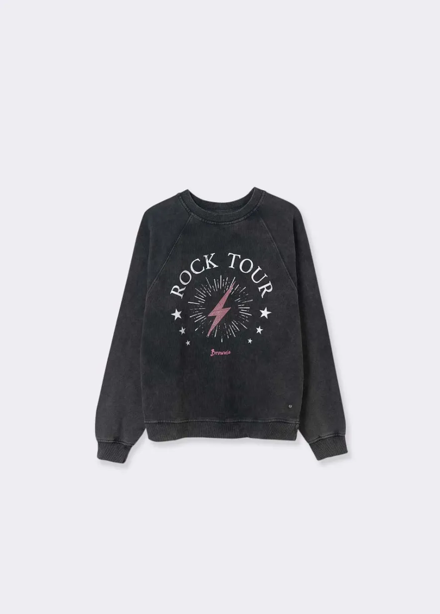 Brownie Spain Sudadera Rayo Rock Tour-Mujer Sudaderas
