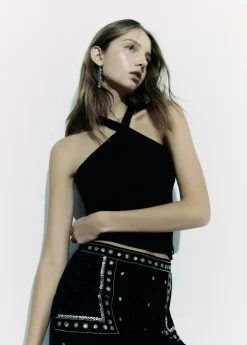 Brownie Spain Top Chenilla Cruzado-Mujer Tops