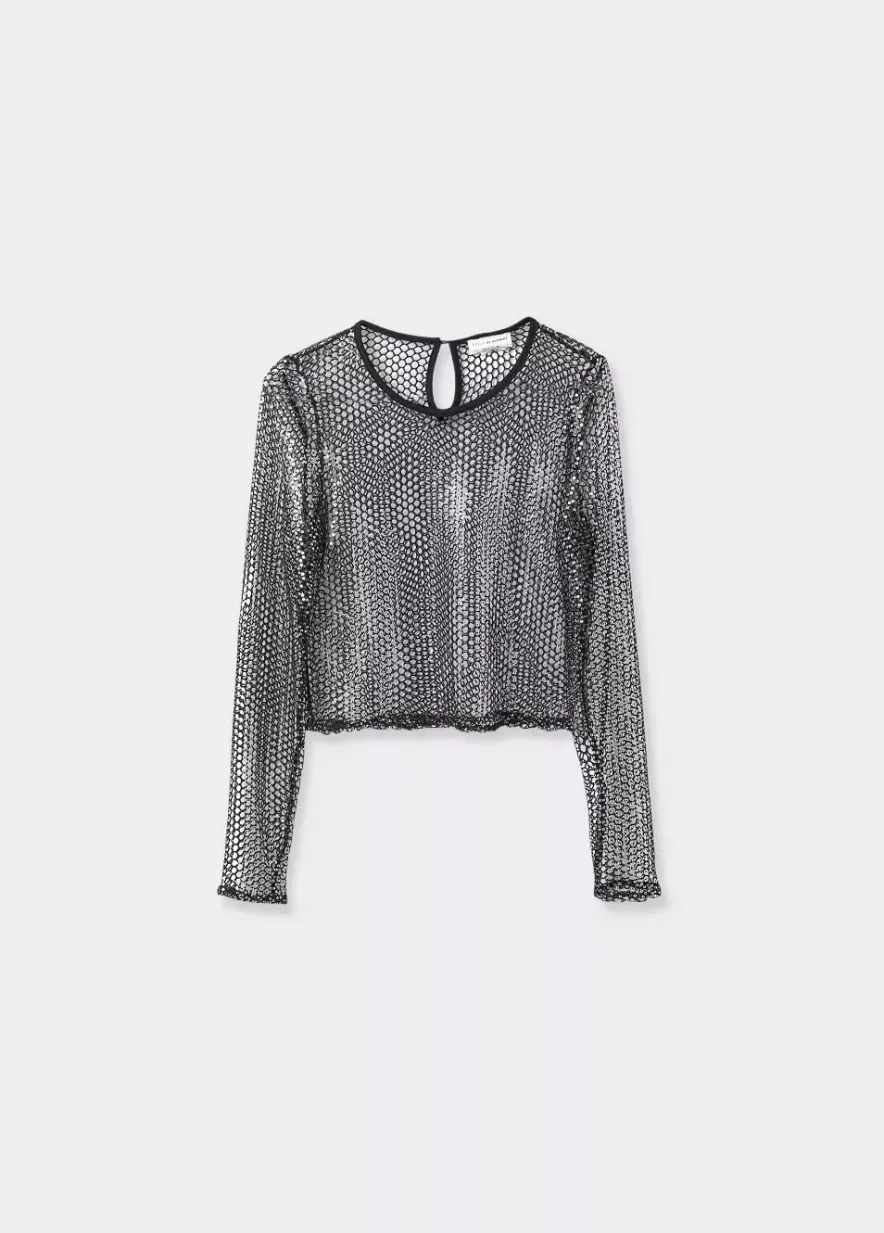 Brownie Spain Top Malla Brillos-Mujer Tops