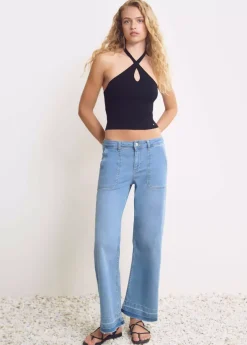 Brownie Spain Top Punto Cruzado Cuello-Mujer Tops