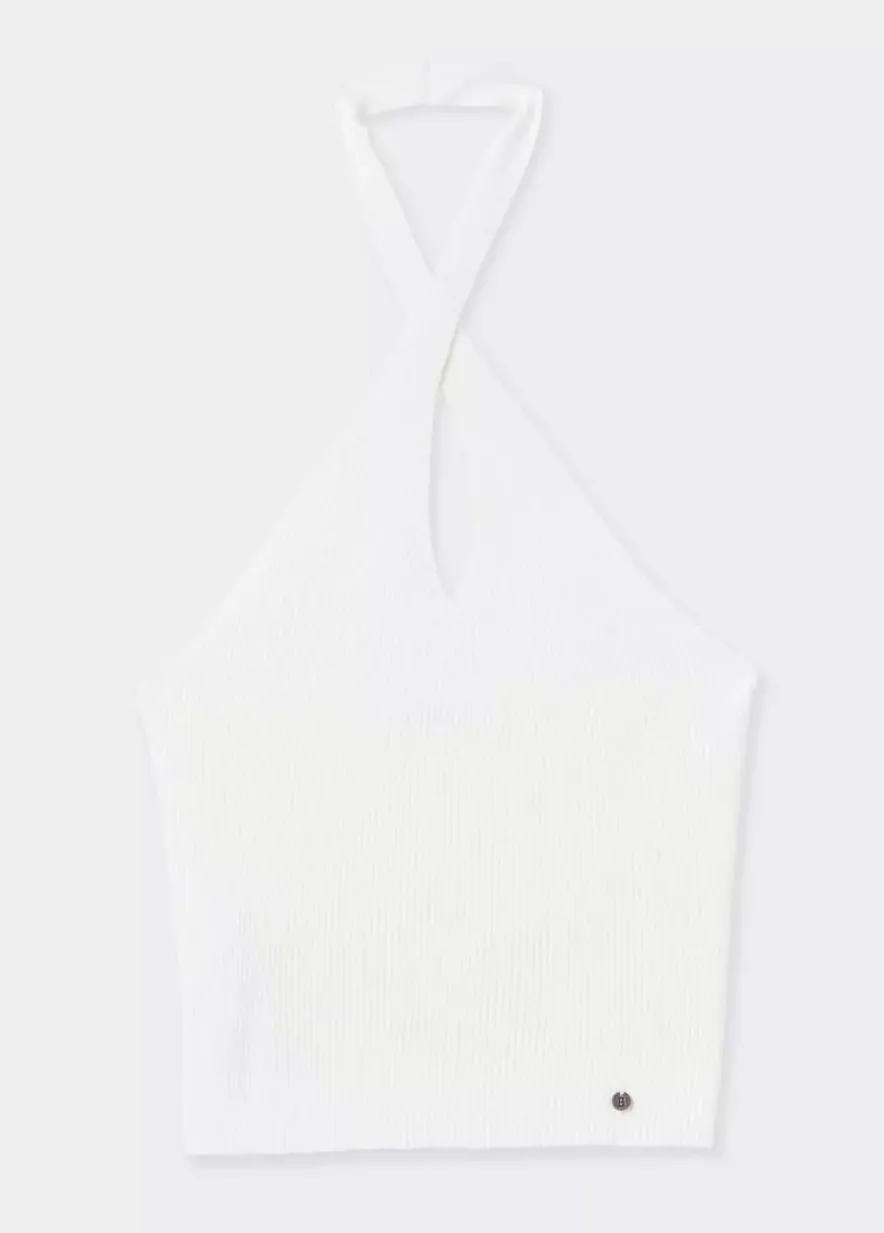 Brownie Spain Top Punto Cruzado Cuello-Mujer Tops