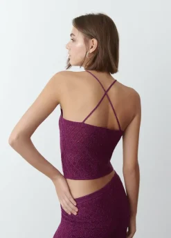 Brownie Spain Top Punto Hilo Metalizado-Mujer Tops