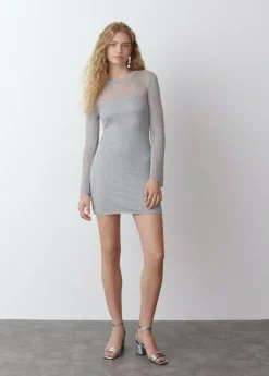 Brownie Spain Vestido Calado Hilo Metalizadoiz-Mujer Vestidos